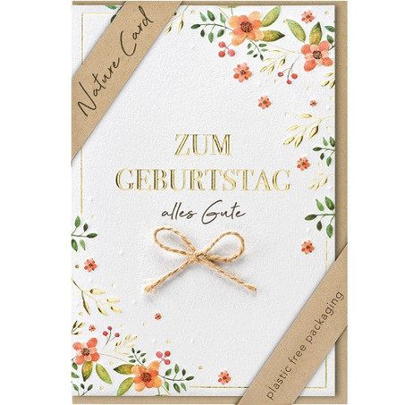CARTE VOEUX BSB NATURE CARD HAPPY BIRTHDAY