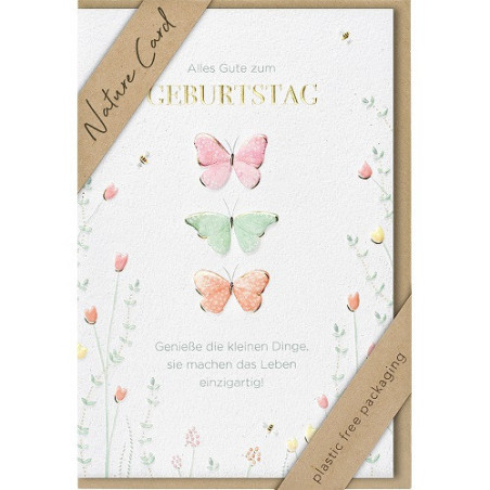 CARTE VOEUX BSB NATURE CARD HAPPY BIRTHDAY