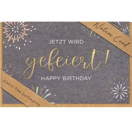 CARTE VOEUX BSB NATURE CARD HAPPY BIRTHDAY