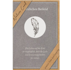 CARTE VOEUX BSB NATURE CARD CONDOLEANCES