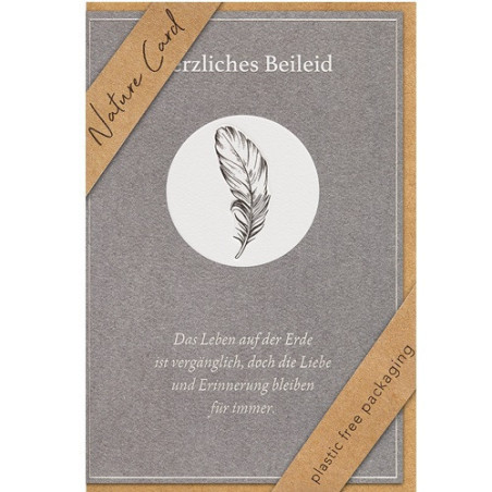 CARTE VOEUX BSB NATURE CARD CONDOLEANCES