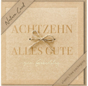 CARTE VOEUX BSB NATURE CARD HAPPY BIRTHDAY 18