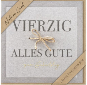 CARTE VOEUX BSB NATURE CARD HAPPY BIRTHDAY 40