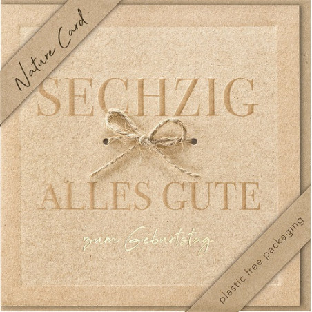 CARTE VOEUX BSB NATURE CARD HAPPY BIRTHDAY 60