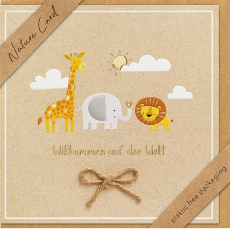 CARTE VOEUX BSB NATURE CARD NAISSANCE