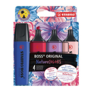 SURLIGNEUR STABILO BOSS WILDFLOWER 4PCS
