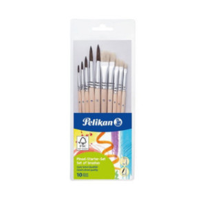 PINCEAU PELIKAN AQUA. COURT 4-6-8-10-12 / BROSSE 4-6-8-10-12 BLISTER (400191587)