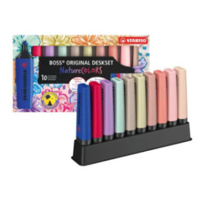 SURLIGNEUR STABILO BOSS WILDFLOWER DESKSET 10PCS