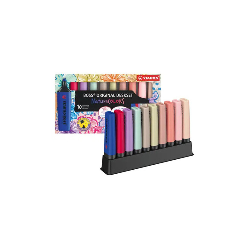 SURLIGNEUR STABILO BOSS WILDFLOWER DESKSET 10PCS