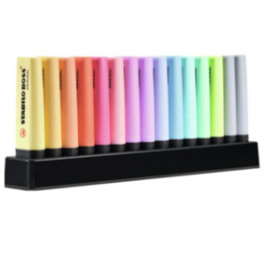 SURLIGNEUR STABILO BOSS DESKSET 15PCS PASTEL