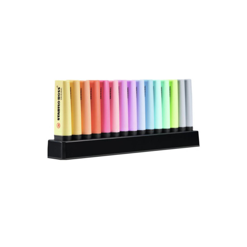 SURLIGNEUR STABILO BOSS DESKSET 15PCS PASTEL