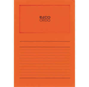 CHEMISE CART. A4 FENETRE ELCO ORANGE 10PCS
