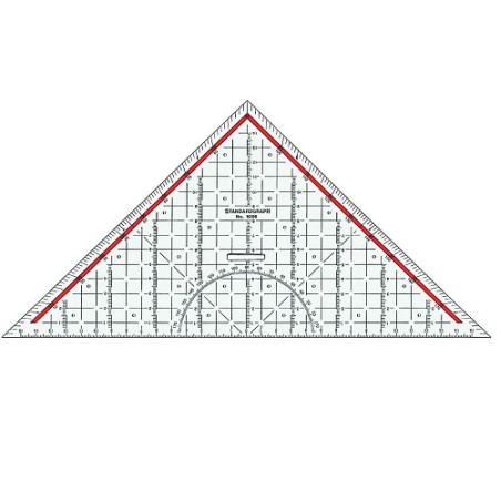 EQUERRE STANDARDGRAPH 32CM AVEC BOUTON