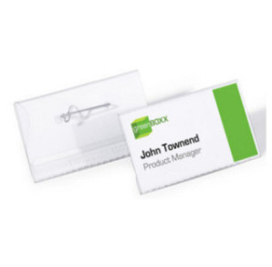 BADGE DURABLE 40X75MM AVEC EPINGLE