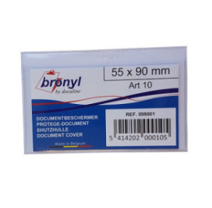 ETUI BRONYL TRANSP. 55X90MM
