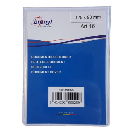 ETUI BRONYL TRANSP. 125X90MM