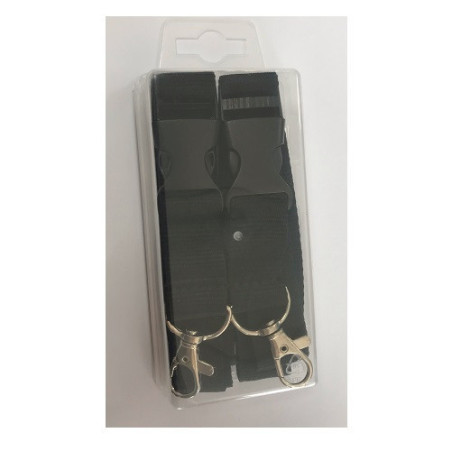 LACET TEXTILE BRONYL NOIR 2PCS