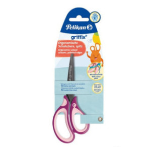 CISEAUX ENFANTS PELIKAN 14CM DROITIER MAUVE/ROSE (300009550)