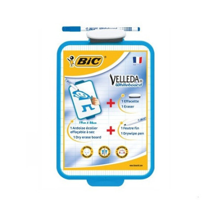 ARDOISE BIC VELLEDA BLANC 19X26CM