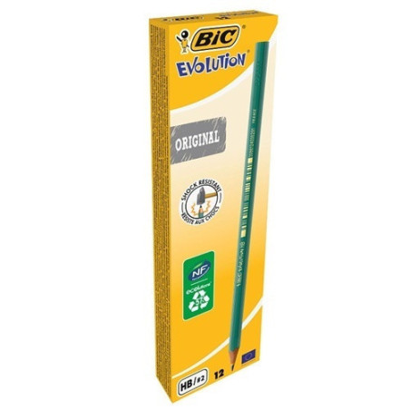 CRAYON NOIR BIC EVOLUTION 650 HB