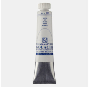 GOUACHE TALENS 20ML N°100 3PCS BLANC