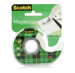 DEROULEUR MAIN 25MX19MM 3M + RUBAN INVISIBLE
