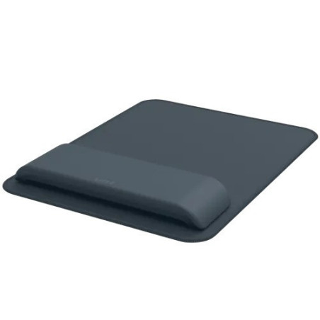 TAPIS SOURIS AVEC REPOSE POIGNET REGLABLE GRIS FONCE