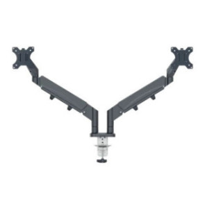 SUPPORT MONITEUR LEITZ DOUBLE GRIS FONCE
