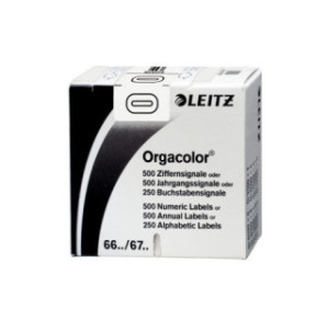ETIQUETTE LEITZ CHIFFRE 0,BTE.500PCS