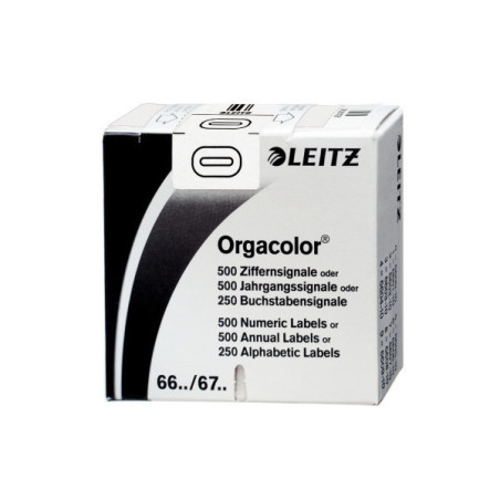 ETIQUETTE LEITZ CHIFFRE 0,BTE.500PCS
