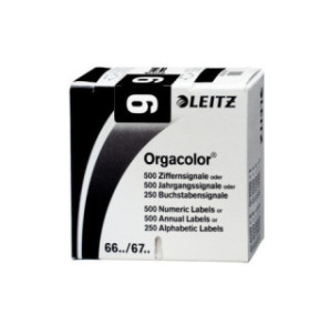 ETIQUETTE LEITZ CHIFFRE 9,BTE.500PCS