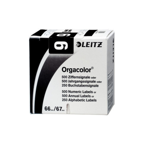 ETIQUETTE LEITZ CHIFFRE 9,BTE.500PCS