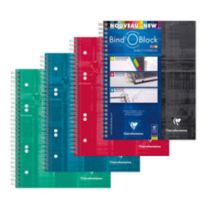 CAHIER CLAIREF. REL.INT. A5+ QUAD. 80FLS ASS.