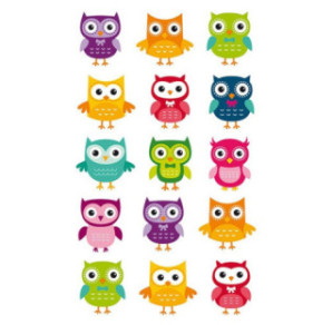 AUTOCOLLANT BSB CREATIVE-STICKER HIBOUX