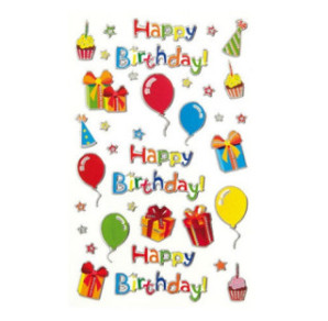 AUTOCOLLANT BSB CREATIVE-STICKER HAPPY BIRTHDAY