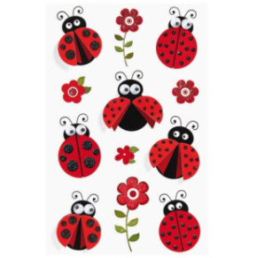 AUTOCOLLANT BSB MOVING-EYES-STICKER COCCINELLES