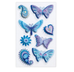 AUTOCOLLANT BSB CREATIVE-STICKER PAPILLONS