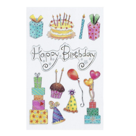 AUTOCOLLANT BSB CREATIVE-STICKER HAPPY BIRTHDAY