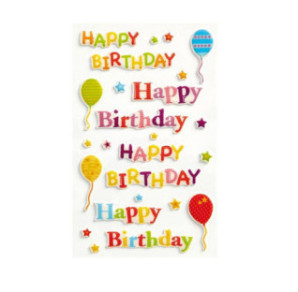 AUTOCOLLANT BSB CREATIVE-STICKER HAPPY BIRTHDAY
