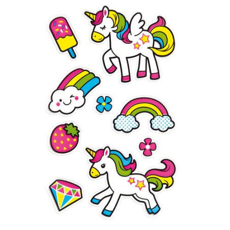 AUTOCOLLANT BSB CREATIVE-STICKER LICORNE