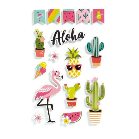 AUTOCOLLANT BSB CREATIVE-STICKER 3D CACTUS