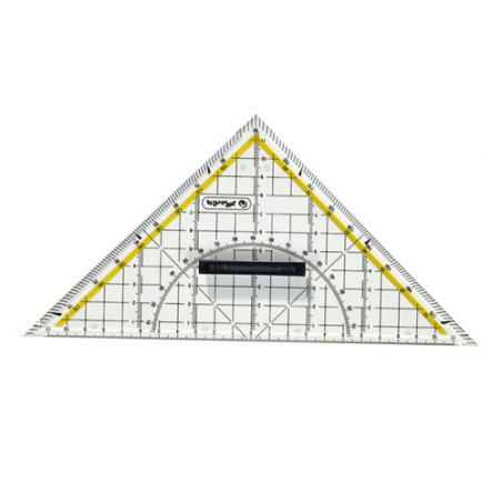 EQUERRE HERLITZ 20CM AVEC BOUTON (300010434)