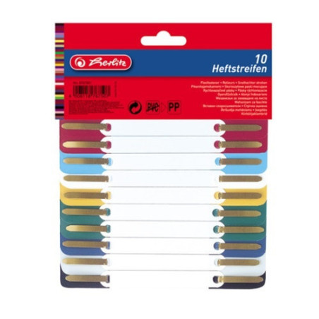 FIXE-DOCUM.HERLITZ PLASTIQUE ASS 10PCS (100810120)