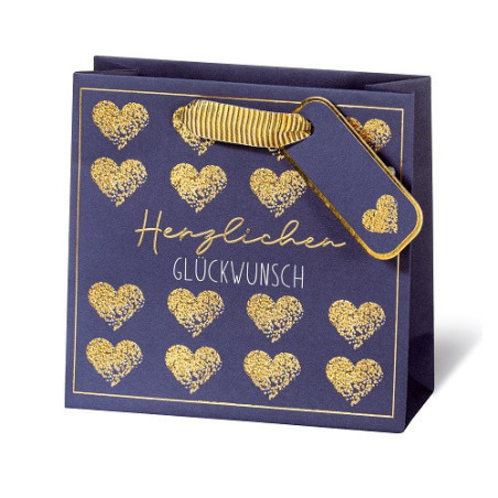 SACHET BSB 14,5X15X6CM ELEGANT HEARTS