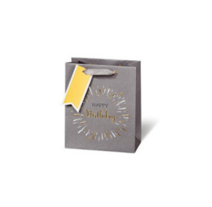 SACHET BSB 23X19X9CM BIRTHDAY GOLD