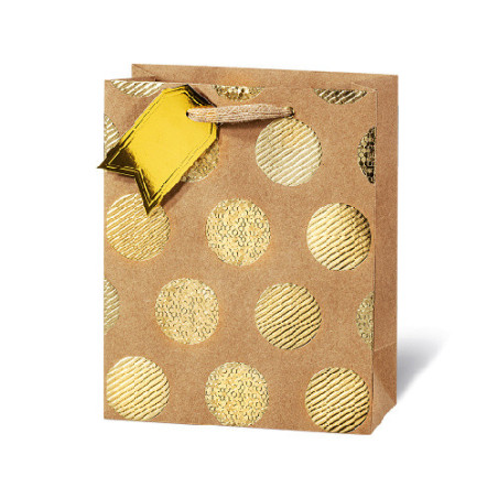 SACHET BSB 23X19X9CM GOLDEN DOTS