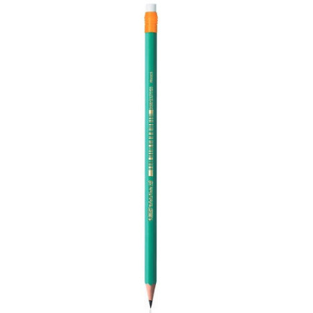 CRAYON NOIR BIC GRAPHITE BOUT-GOMME