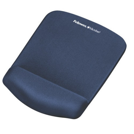 TAPIS-SOURIS AVEC REPOSE-POIGNET FELLOWES PLUSH-TOUCH BLEU