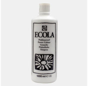 GOUACHE ECOLA 1000ML N°100 BLANC