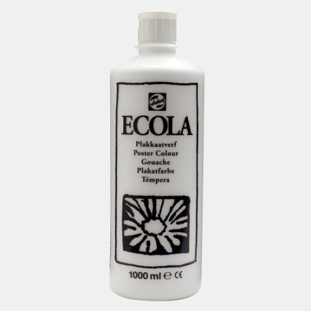 GOUACHE ECOLA 1000ML N°100 BLANC